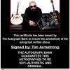 Tim Armstrong proof of signing certificate