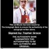 Topher Grace proof of signing certificate