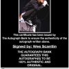 Wes Scantlin proof of signing certificate