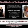 Aaron Sorkin certificate of authenticity from the autograph bank