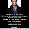 Alexander DiPersia proof of signing certificate
