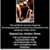 Amber Rose proof of signing certificate