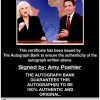 Amy Poehler certificate of authenticity from the autograph bank