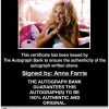 Anna Farris proof of signing certificate