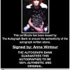 Anna Wintour proof of signing certificate