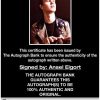 Ansel Elgort proof of signing certificate