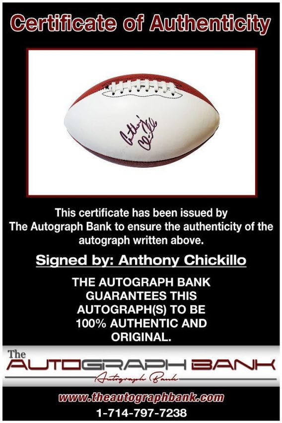 Anthony Chickillo proof of signing certificate