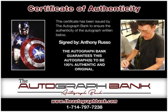 Anthony Russo proof of signing certificate