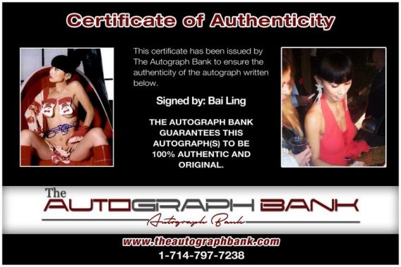 Bai Ling proof of signing certificate