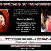 Bai Ling proof of signing certificate