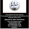 Ben Crenshaw proof of signing certificate