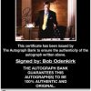 Bob Odenkirk proof of signing certificate