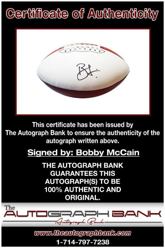 Bobby McCain proof of signing certificate