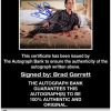 Brad Garrett proof of signing certificate