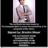 Breckin Meyer proof of signing certificate