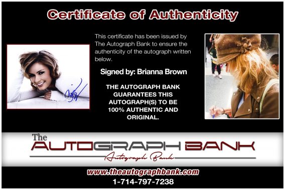 Brianna Brown proof of signing certificate