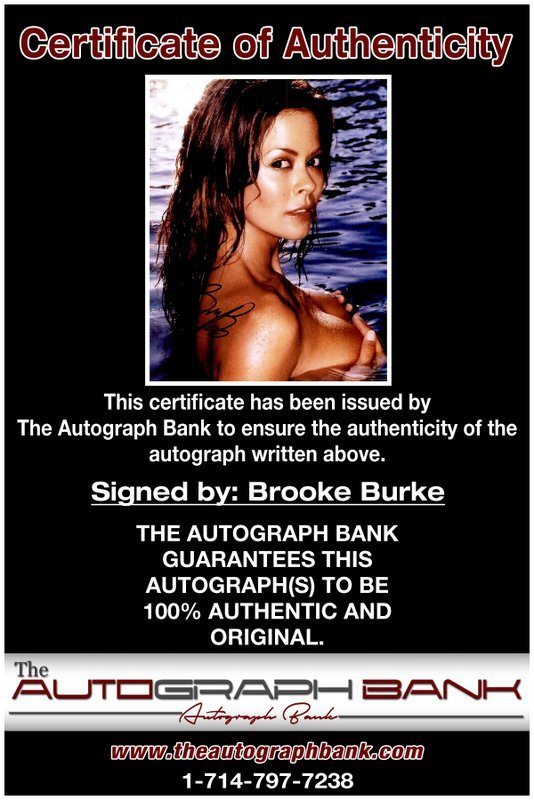 Brooke Burke proof of signing certificate