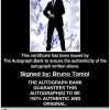 Bruno Toniol proof of signing certificate