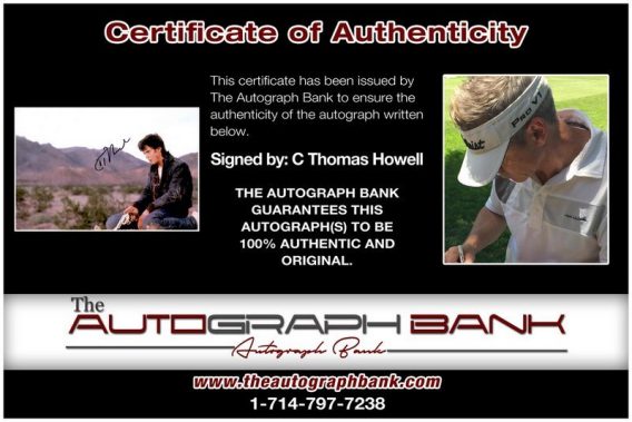 C Thomas Howell proof of signing certificate