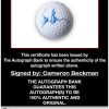Cameron Beckman proof of signing certificate