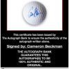 Cameron Beckman proof of signing certificate