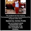 Carlos Pratts proof of signing certificate