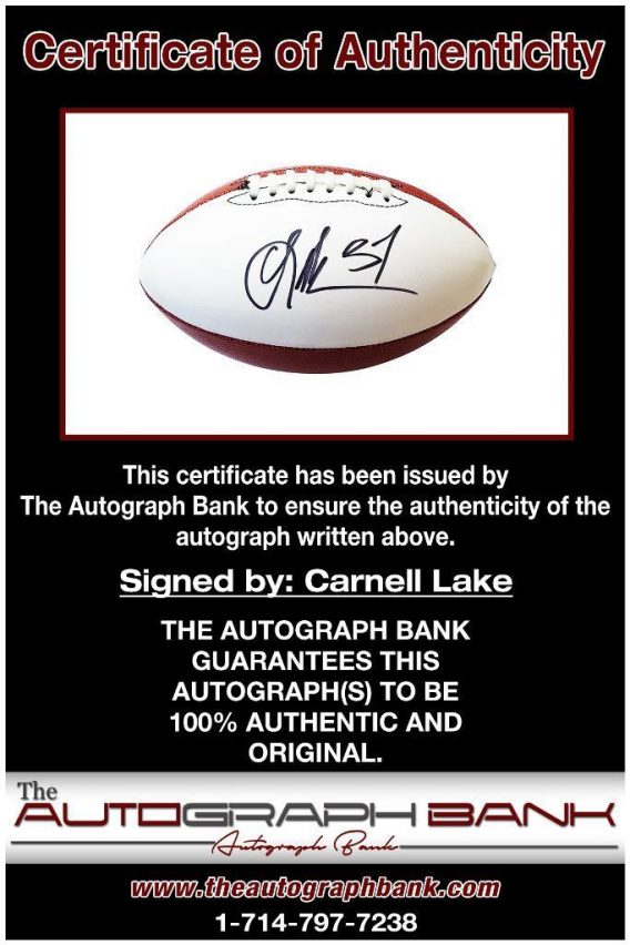 Carnell Lake proof of signing certificate