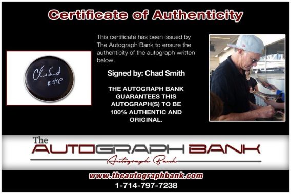 Chad Smith proof of signing certificate