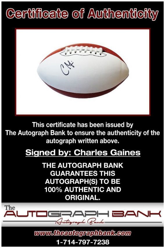 Charles Gaines proof of signing certificate