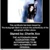 Charli XCX proof of signing certificate