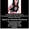 Charlotte Gainsbourg proof of signing certificate