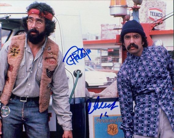 Cheech & Chong authentic signed 8x10 picture