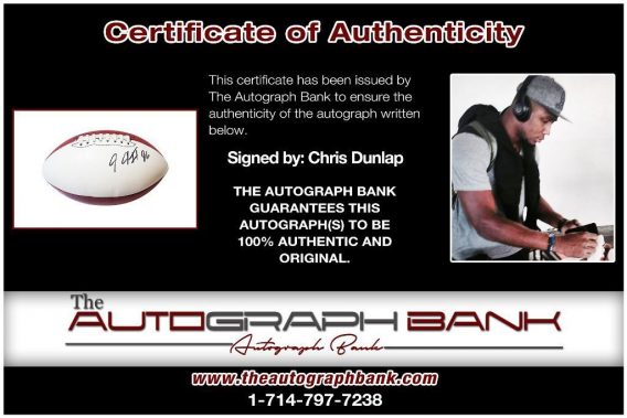 Chris Dunlap proof of signing certificate