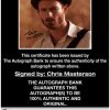 Chris Masterson proof of signing certificate