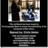 Chris Nolan proof of signing certificate