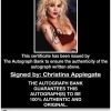 Christina Applegate proof of signing certificate