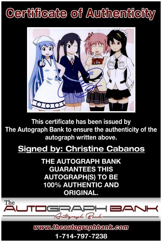 Christine Cabanos proof of signing certificate