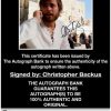 Christopher Backus proof of signing certificate