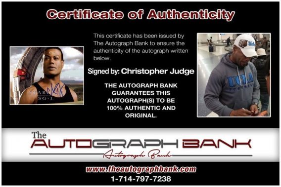 Christopher Judge proof of signing certificate