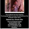 Chuck Zito proof of signing certificate