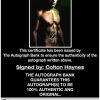 Colton Haynes proof of signing certificate