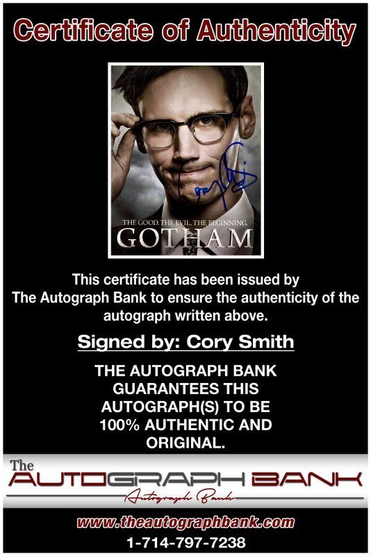 Cory Smith proof of signing certificate