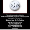 D. A. Points proof of signing certificate