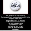 D. A. Points proof of signing certificate