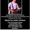 Dallon Weekes proof of signing certificate