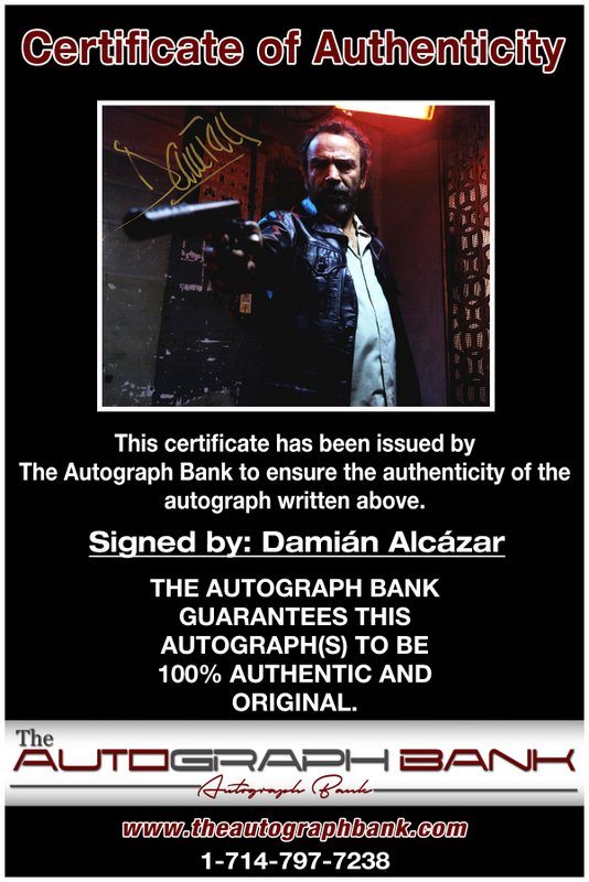 Damian Alcazar proof of signing certificate