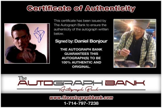 Daniel Bonjour proof of signing certificate