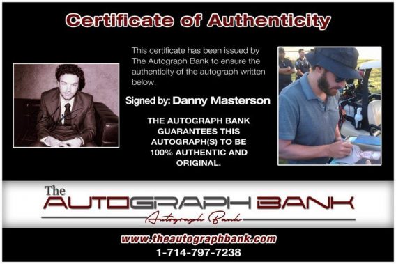 Danny Masterson proof of signing certificate