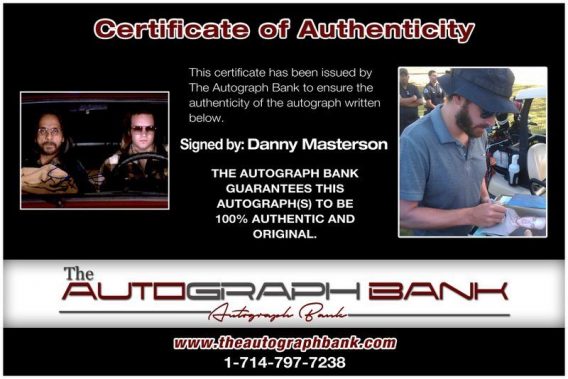 Danny Masterson proof of signing certificate