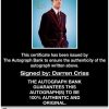 Darren Criss proof of signing certificate